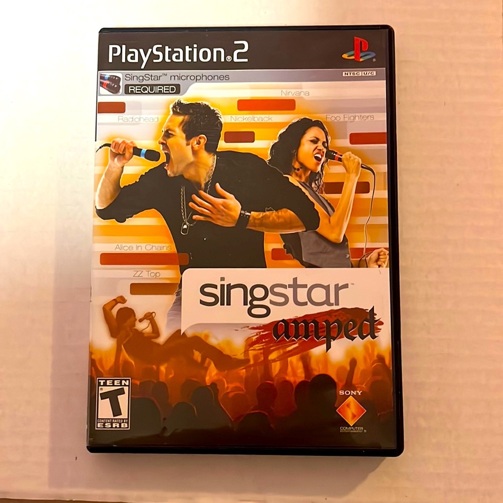 Play Station2 SING STAR AMPED